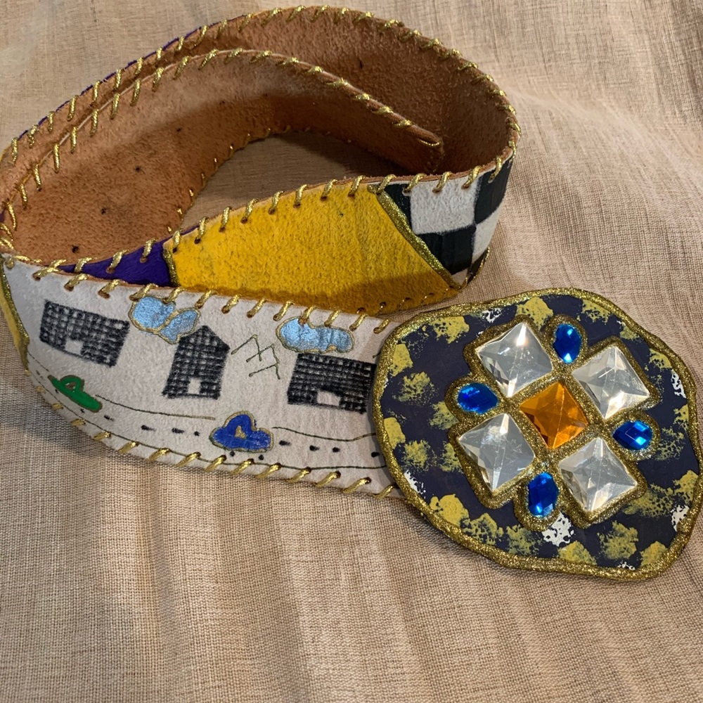 Vintage 80s belt by Bonnie Harris Boca Raton, FL.